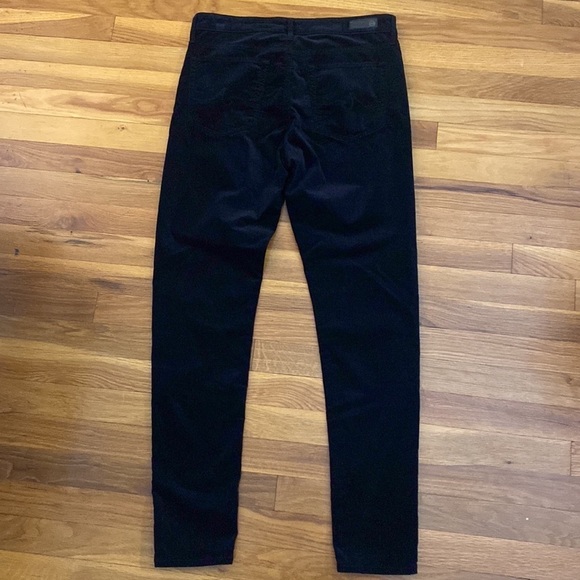 Adriano Goldschmied Black High Rise Velvet Jeans Size 31R - Picture 9 of 10